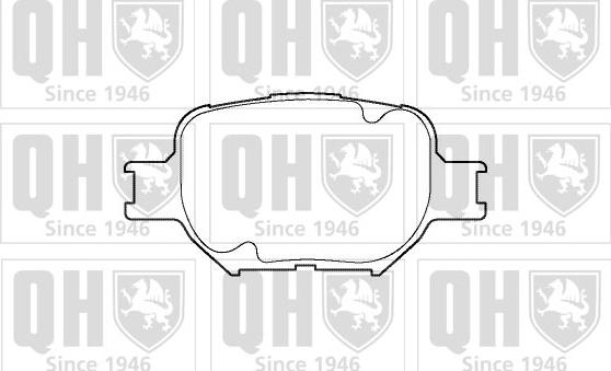 Quinton Hazell BP1349 - Brake Pad Set, disc brake autospares.lv