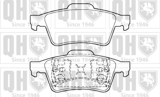 Quinton Hazell BP1355 - Brake Pad Set, disc brake autospares.lv