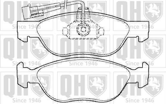 Quinton Hazell BP1353 - Brake Pad Set, disc brake autospares.lv