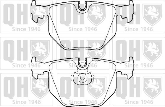 Quinton Hazell BP1357 - Brake Pad Set, disc brake autospares.lv