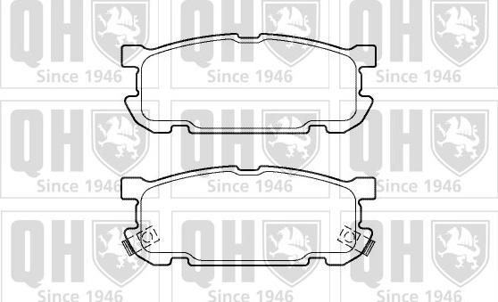 Quinton Hazell BP1361 - Brake Pad Set, disc brake autospares.lv