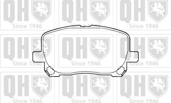 Quinton Hazell BP1368 - Brake Pad Set, disc brake autospares.lv