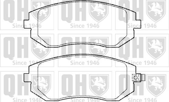 Quinton Hazell BP1362 - Brake Pad Set, disc brake autospares.lv