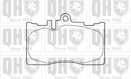 Quinton Hazell BP1367 - Brake Pad Set, disc brake autospares.lv