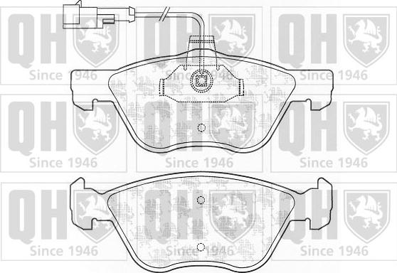 Quinton Hazell BP1303 - Brake Pad Set, disc brake autospares.lv