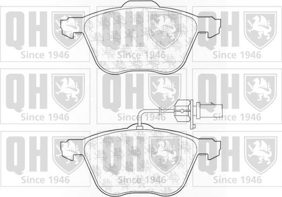 Quinton Hazell BP1313 - Brake Pad Set, disc brake autospares.lv