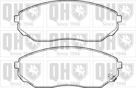 Quinton Hazell BP1389 - Brake Pad Set, disc brake autospares.lv