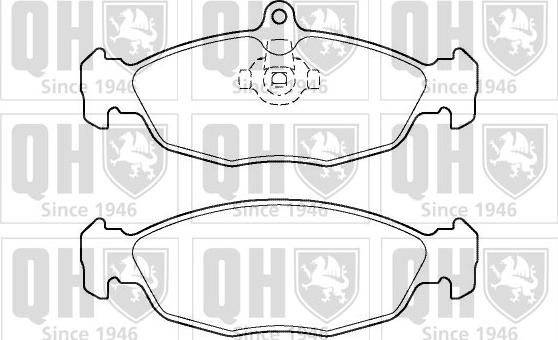 Quinton Hazell BP1385 - Brake Pad Set, disc brake autospares.lv