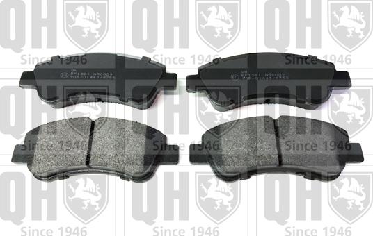 Quinton Hazell BP1381 - Brake Pad Set, disc brake autospares.lv