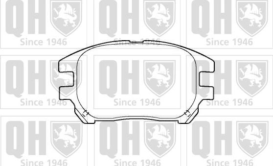 Quinton Hazell BP1388 - Brake Pad Set, disc brake autospares.lv