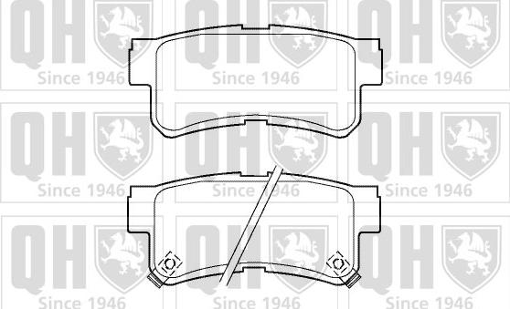 Quinton Hazell BP1387 - Brake Pad Set, disc brake autospares.lv