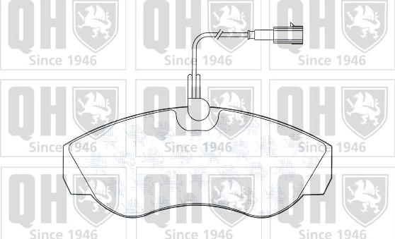 Quinton Hazell BP1330 - Brake Pad Set, disc brake autospares.lv