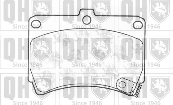 Quinton Hazell BP1331 - Brake Pad Set, disc brake autospares.lv