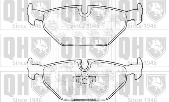 Quinton Hazell BP1338 - Brake Pad Set, disc brake autospares.lv