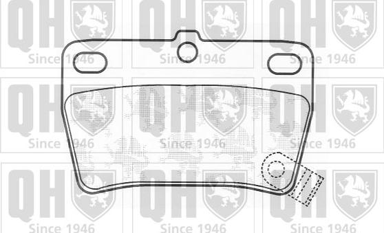 Quinton Hazell BP1333 - Brake Pad Set, disc brake autospares.lv