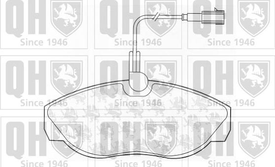 Quinton Hazell BP1329 - Brake Pad Set, disc brake autospares.lv