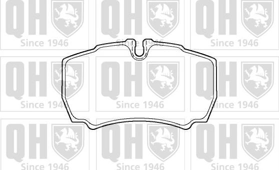 Quinton Hazell BP1379 - Brake Pad Set, disc brake autospares.lv