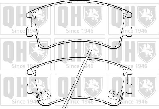 Quinton Hazell BP1378 - Brake Pad Set, disc brake autospares.lv