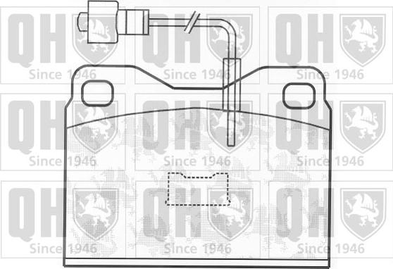 Quinton Hazell BP137 - Brake Pad Set, disc brake autospares.lv