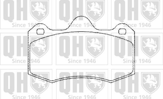 Quinton Hazell BP1298 - Brake Pad Set, disc brake autospares.lv