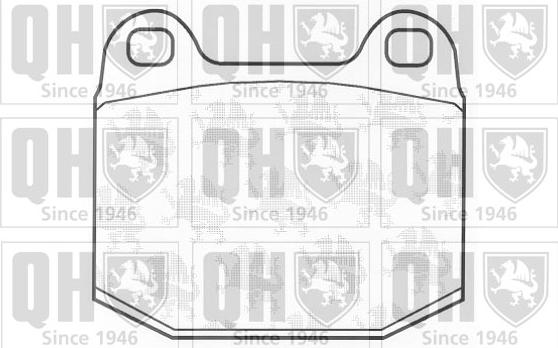 Quinton Hazell BP129 - Brake Pad Set, disc brake autospares.lv