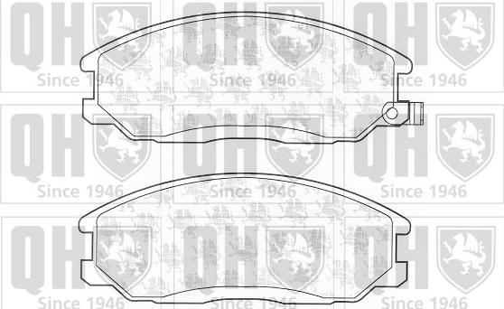 Quinton Hazell BP1245 - Brake Pad Set, disc brake autospares.lv