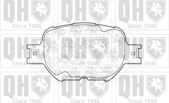 Quinton Hazell BP1251 - Brake Pad Set, disc brake autospares.lv