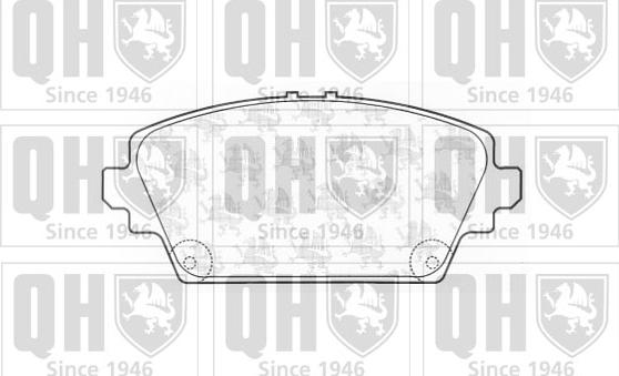 Quinton Hazell BP1258 - Brake Pad Set, disc brake autospares.lv