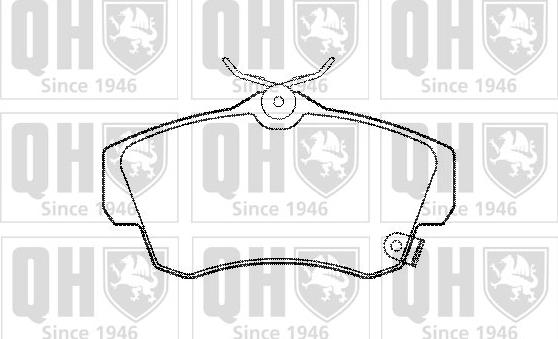 Quinton Hazell BP1257 - Brake Pad Set, disc brake autospares.lv