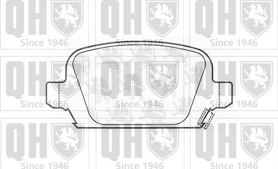 Quinton Hazell BP1267 - Brake Pad Set, disc brake autospares.lv