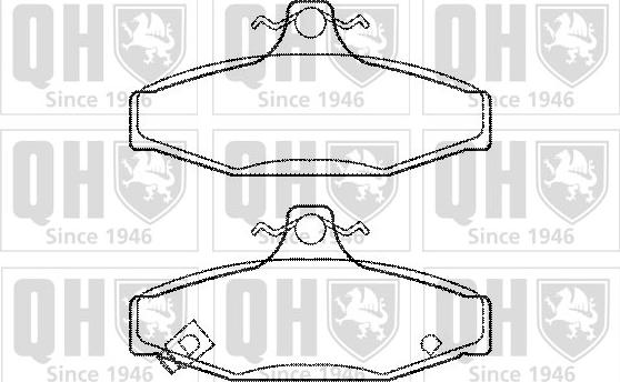 Quinton Hazell BP1209 - Brake Pad Set, disc brake autospares.lv