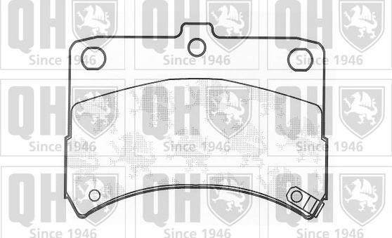 Quinton Hazell BP1205 - Brake Pad Set, disc brake autospares.lv