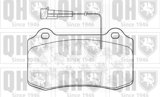 Quinton Hazell BP1201 - Brake Pad Set, disc brake autospares.lv