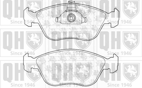 Quinton Hazell BP1203 - Brake Pad Set, disc brake autospares.lv