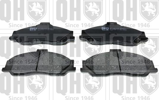 Quinton Hazell BP1215 - Brake Pad Set, disc brake autospares.lv