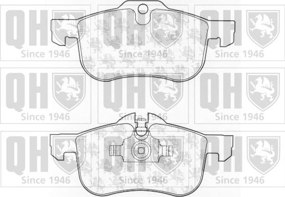 Quinton Hazell BP1216 - Brake Pad Set, disc brake autospares.lv