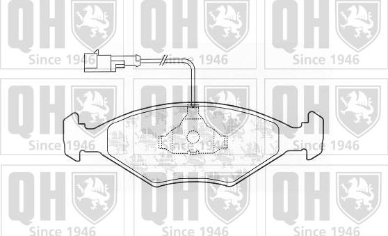 Quinton Hazell BP1213 - Brake Pad Set, disc brake autospares.lv