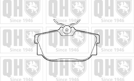 Quinton Hazell BP1284 - Brake Pad Set, disc brake autospares.lv