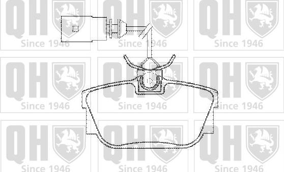 Quinton Hazell BP1286 - Brake Pad Set, disc brake autospares.lv