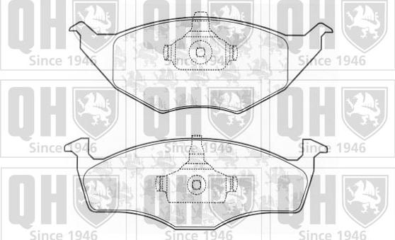 Quinton Hazell BP1224 - Brake Pad Set, disc brake autospares.lv