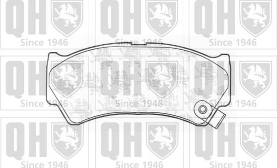 Quinton Hazell BP1226 - Brake Pad Set, disc brake autospares.lv