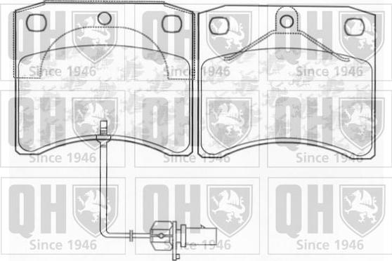 Quinton Hazell BP1274 - Brake Pad Set, disc brake autospares.lv