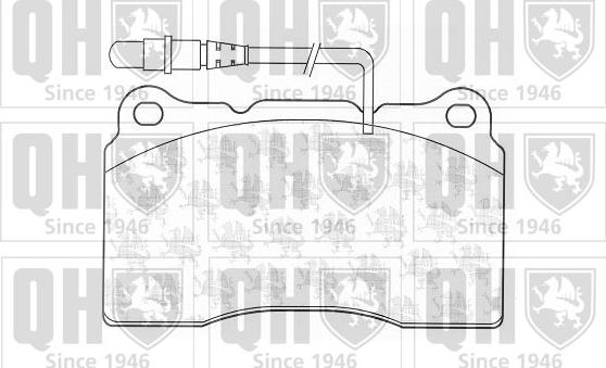 Quinton Hazell BP1270 - Brake Pad Set, disc brake autospares.lv