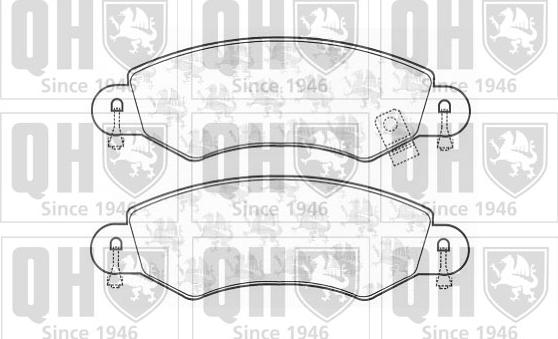 Quinton Hazell BP1273 - Brake Pad Set, disc brake autospares.lv