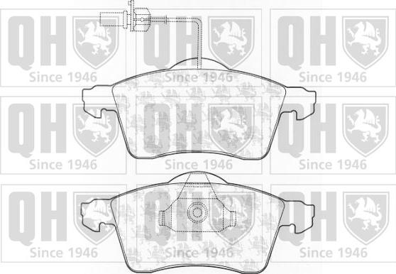 Quinton Hazell BP1272 - Brake Pad Set, disc brake autospares.lv