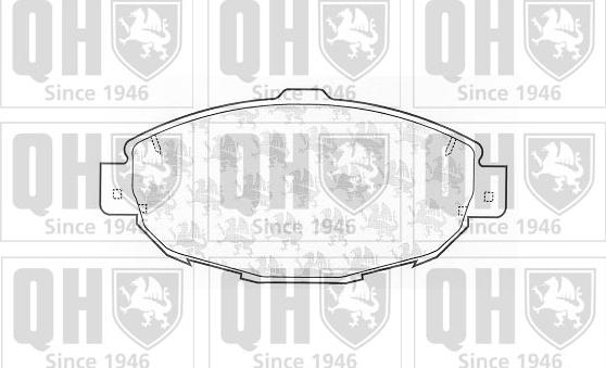 Quinton Hazell BP1277 - Brake Pad Set, disc brake autospares.lv