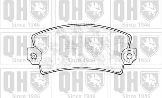 Quinton Hazell BP127 - Brake Pad Set, disc brake autospares.lv