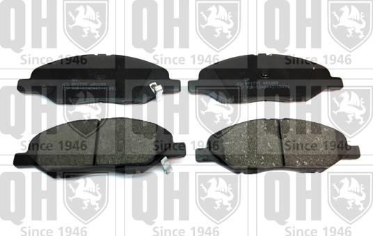 Quinton Hazell BP1795 - Brake Pad Set, disc brake autospares.lv