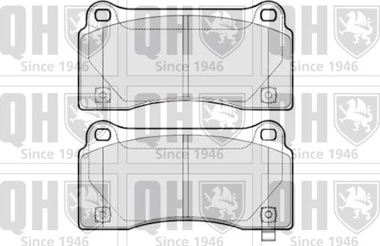 Quinton Hazell BP1791 - Brake Pad Set, disc brake autospares.lv