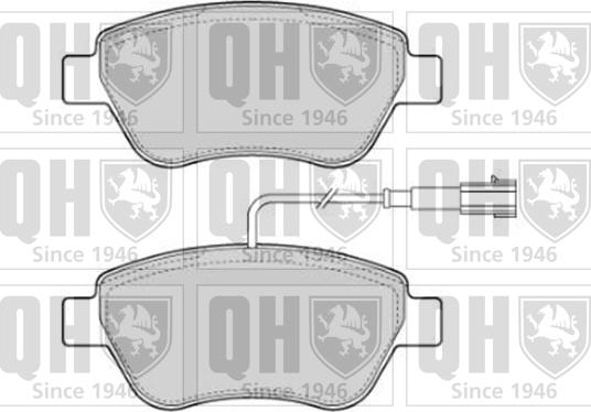 Quinton Hazell BP1754 - Brake Pad Set, disc brake autospares.lv